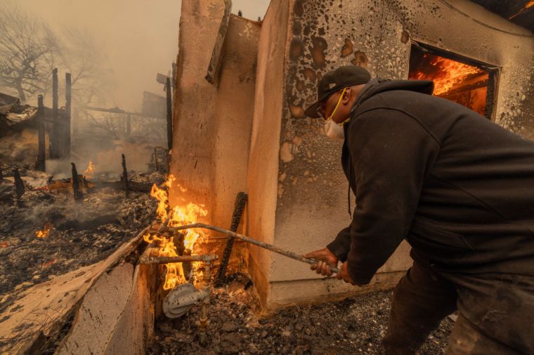 Powerful Winds Fuel Multiple Fires Across Los Angeles Area