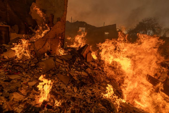 Powerful Winds Fuel Multiple Fires Across Los Angeles Area