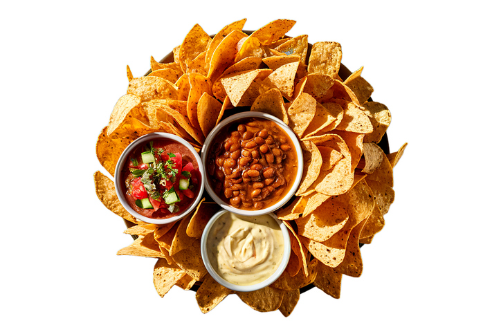 A delightful, mouthwatering image of a stunning tortilla chip