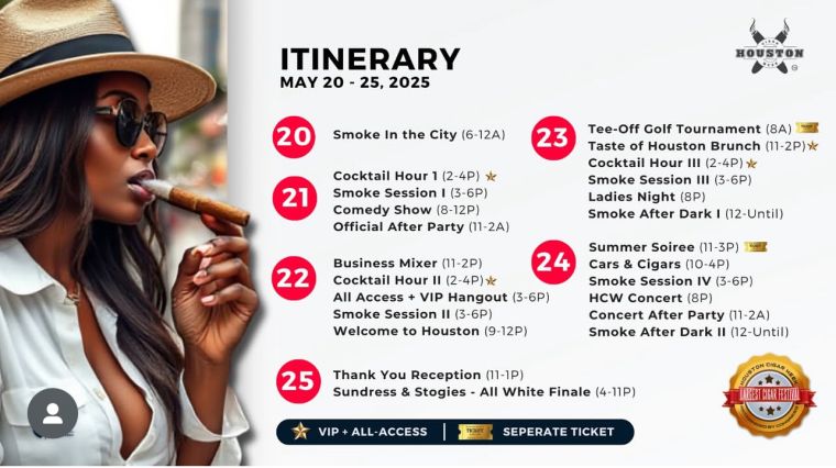 Houston Cigar Week | May 19th to May 25th