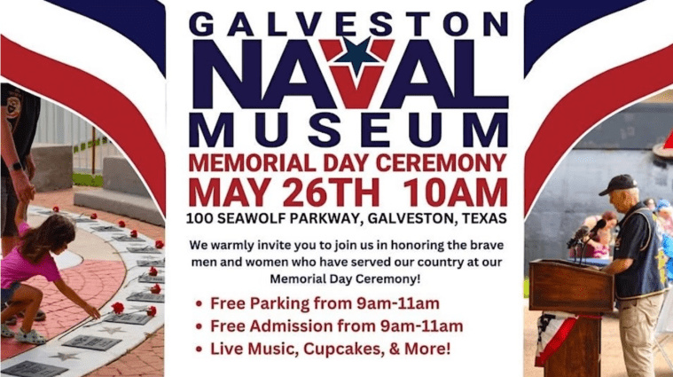 Memorial Day Ceremony at Galveston Naval Museum | May 26