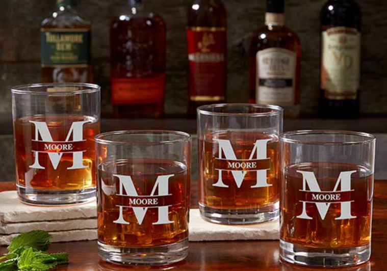 Personalized Old Fashioned Whiskey Glass | $12.59