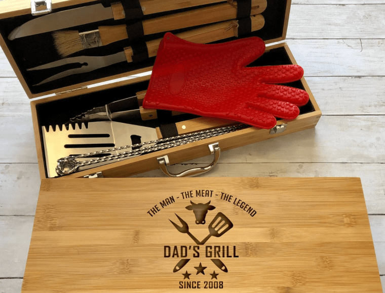 Personalized BBQ Set for Dad | $51.45