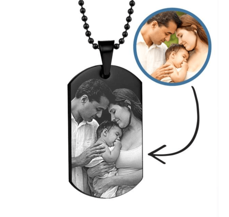 Black Stainless Steel Dog Tag | $34.95