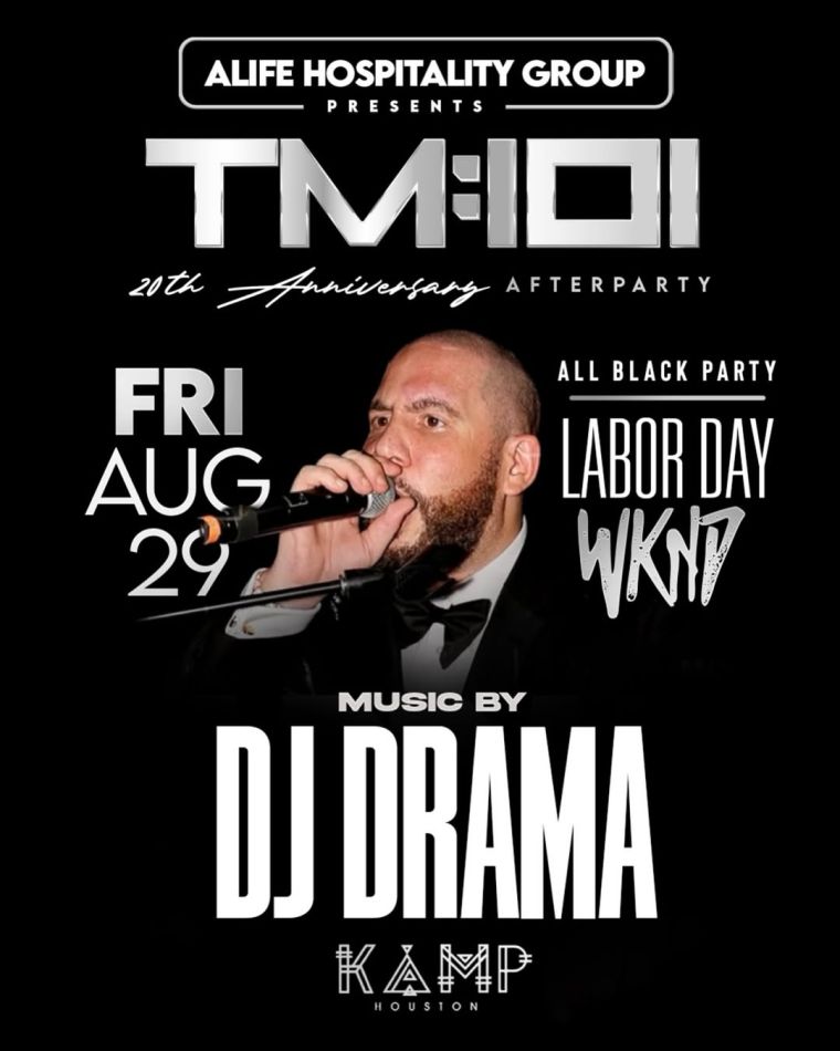 DJ Drama All Black Affair at Kamp Houston | August 29