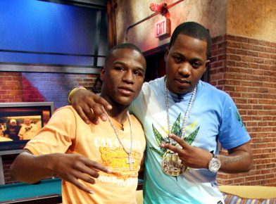 Floyd Mayweather, Chingy and Hoopz of Flava Flav Show at BET