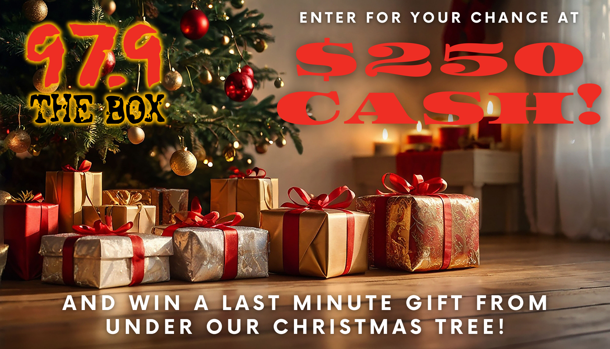 enter to win a last minute Christmas gift from under the tree