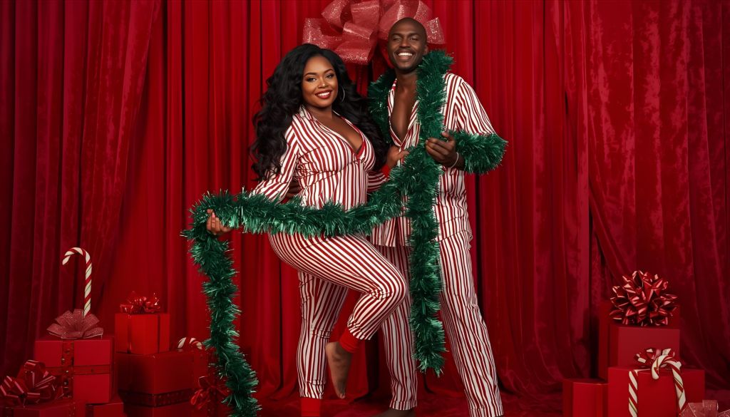Black Couple Christmas