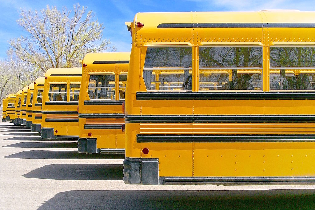School Bus Depot, New Mexico