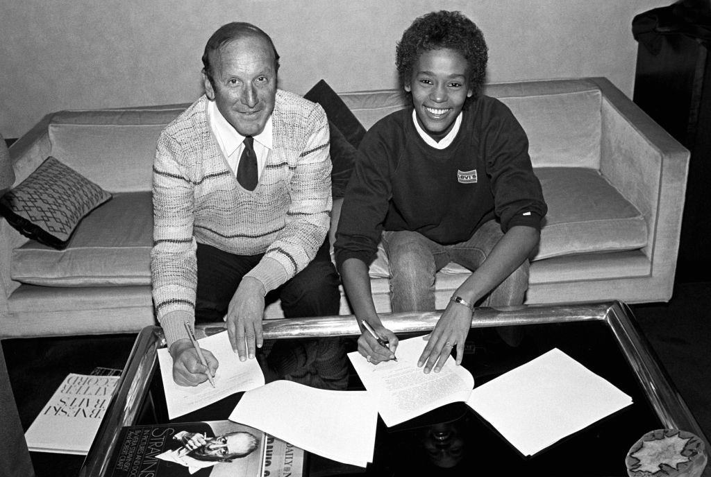 Clive Davis And Whitney Houston