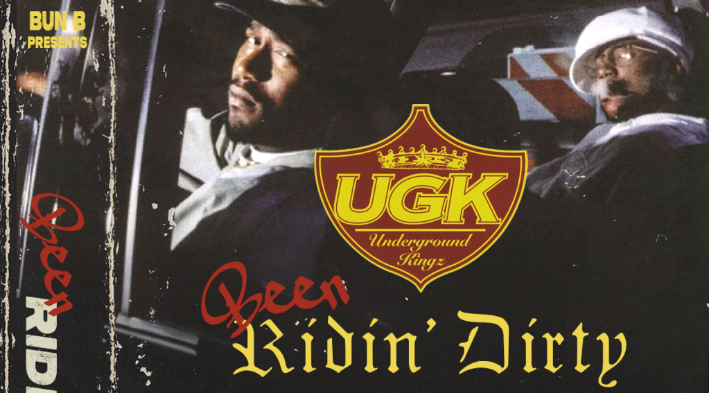 Poster for a concert event called "Bun B Presents: Goin' Ridin' Dirty" on August 1, 2026 in Sugar Land, TX, featuring performances by Bun B, Lil' Keke, Big K.R.I.T., Slim Thug, and more.