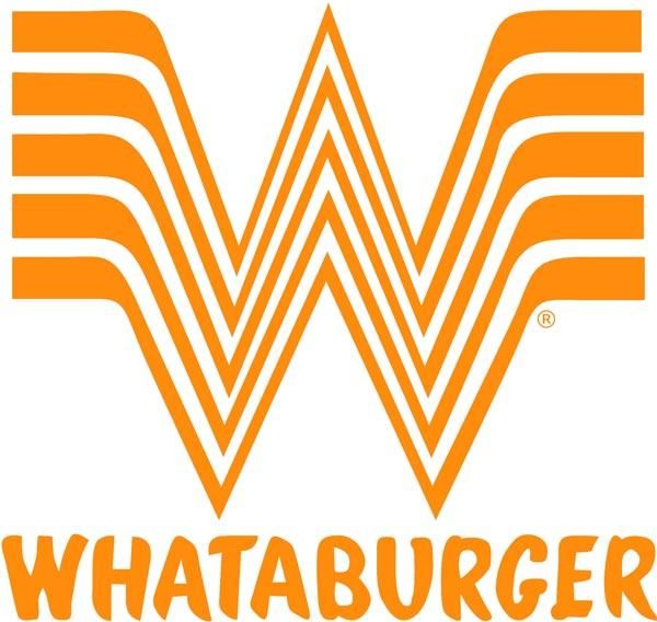 Orange and white stylized "W" logo for the Whataburger fast food restaurant chain.